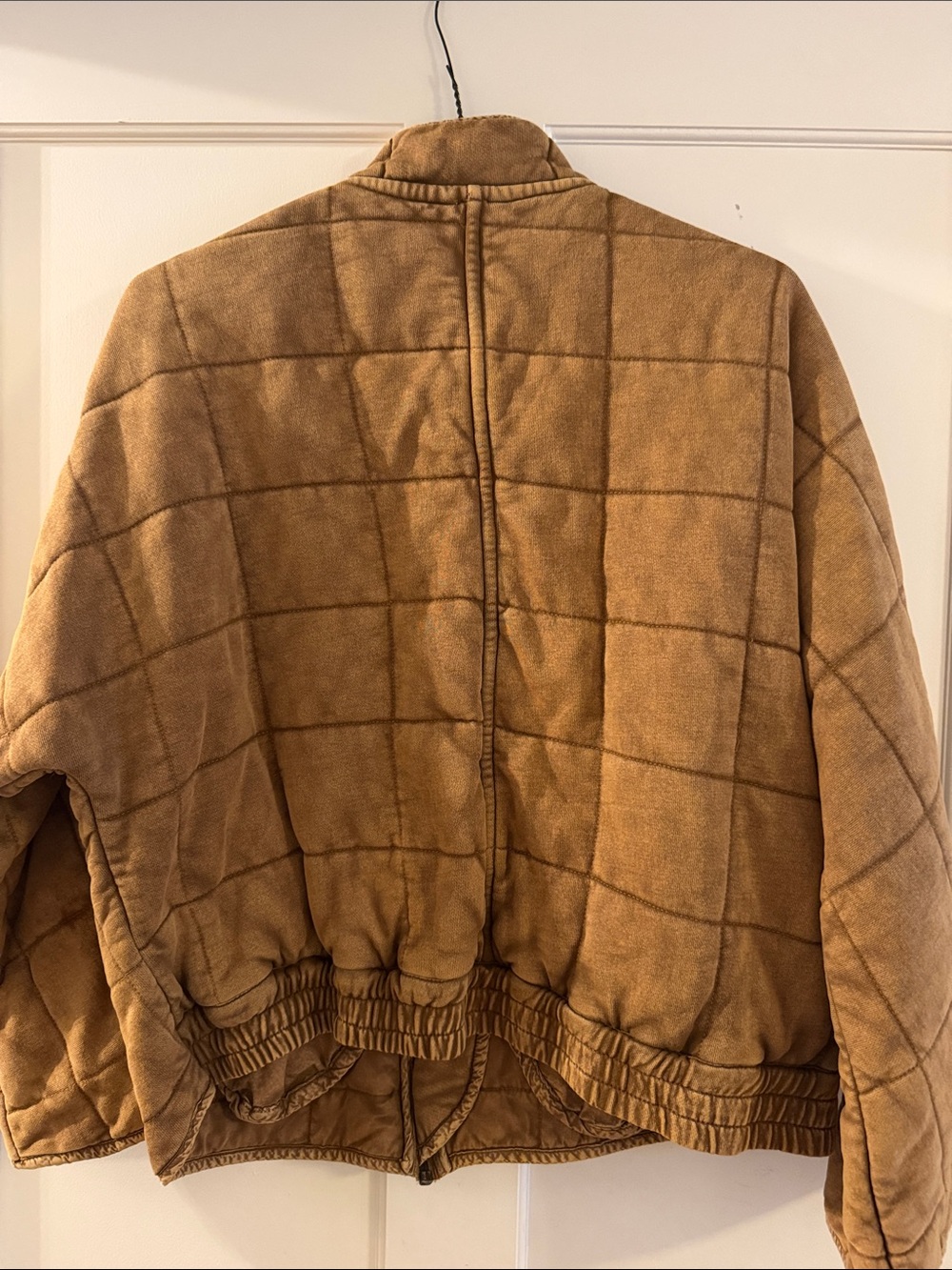 Free People Quilted Tan Brown Jacket - Picture 5 of 6